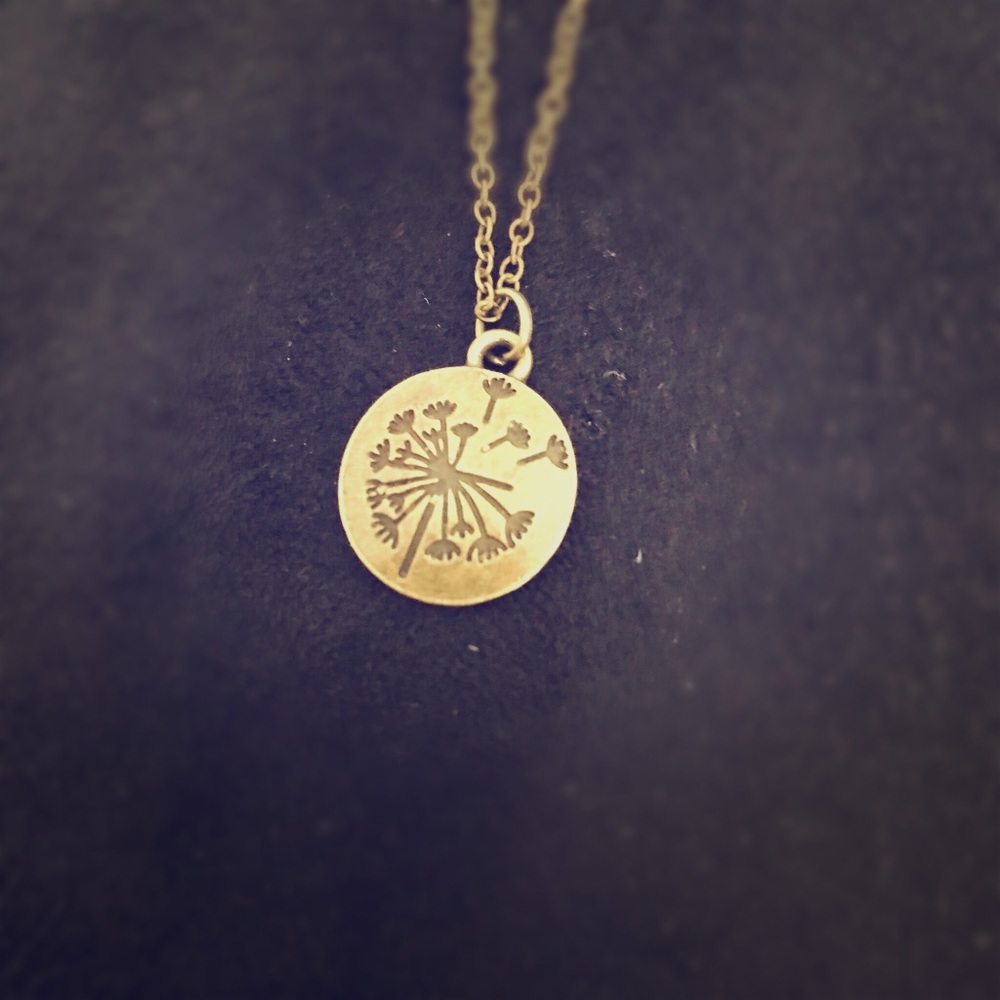 Dandelion Necklace & Matching Earrings
